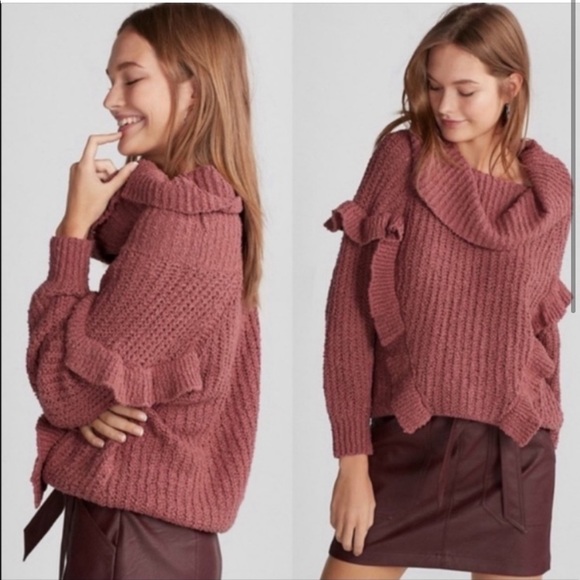 Express Ruffle Sweater - Picture 1 of 5